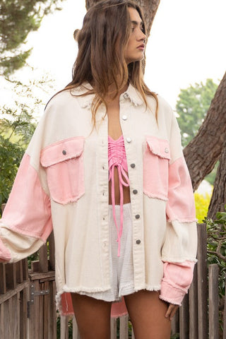 Colorblock Oversized Jacket *Online Only* - Premium  at Lonnys NY - Just $100! Shop Womens clothing now 