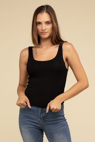 Double Layer Round Neck Tank Top *Online Only* - Premium clothing at Lonnys NY - Just $30! Shop Womens clothing now 