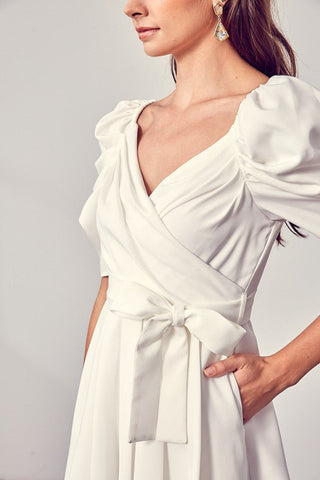 Wrap Front Side Tie Romper  *Online Only* - Premium  at Lonnys NY - Just $59.80! Shop Womens clothing now 