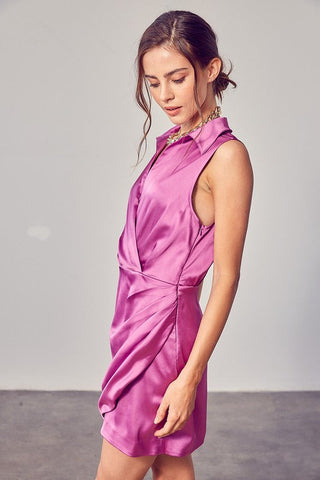 Collar Wrap Dress *Online Only* - Premium  from Do + Be Collection - Just $75! Shop now 