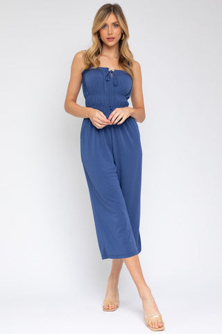 Sleeveless Drawstring Cropped Jumpsuit - Premium  from Gilli - Just $50.88! Shop now 