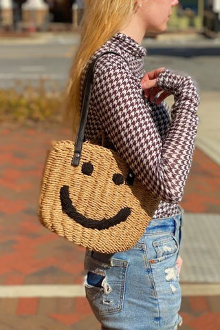 All Happy Vibes Bucket Bag *Onine Only* - Premium  at Lonnys NY - Just $78! Shop Womens clothing now 