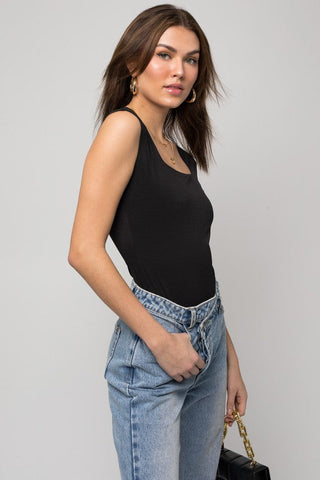 Cap Sleeve Square Neck Bodysuit *Online Only* - Premium  at Lonnys NY - Just $36! Shop Womens clothing now 