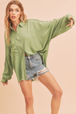 Delilah Shirt *Online Only* - Premium clothing at Lonnys NY - Just $58! Shop Womens clothing now 