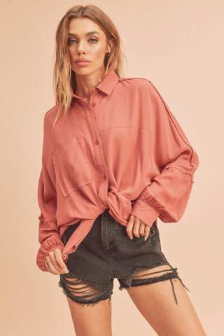 Delilah Shirt *Online Only* - Premium clothing at Lonnys NY - Just $58! Shop Womens clothing now 