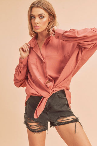 Delilah Shirt *Online Only* - Premium clothing at Lonnys NY - Just $58! Shop Womens clothing now 