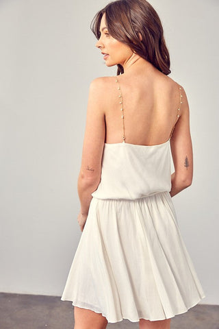 Cowl Neck Beaded Strap Dress  *Online Only* - Premium  from Mustard Seed - Just $92! Shop now 