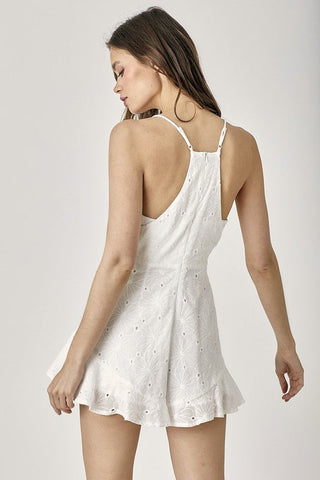 Overlap Ruffled Cami Romper *Online Only* - Premium  from Mustard Seed - Just $75! Shop now 