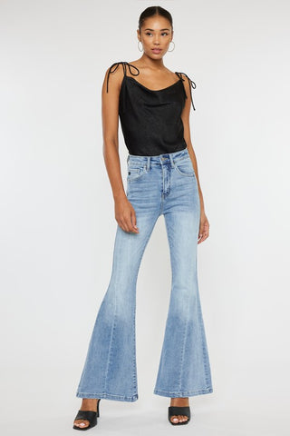 High Rise Super Flare Jeans *Online Only* - Premium clothing at Lonnys NY - Just $75! Shop Womens clothing now 