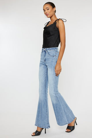 High Rise Super Flare Jeans *Online Only* - Premium clothing at Lonnys NY - Just $75! Shop Womens clothing now 