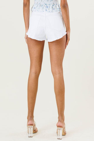 White Denim Shorts  *Online Only* - Premium shorts from Vibrant M.i.U - Just $45! Shop now 