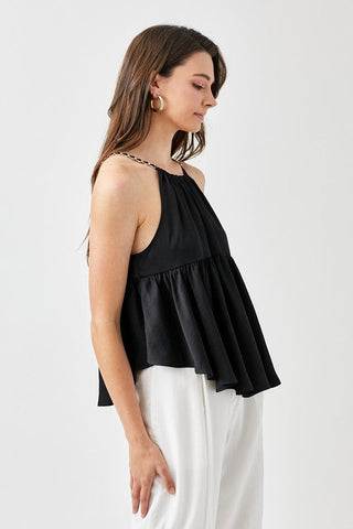 Halter Neck with Back Strap Flared Top  *Online Only* - Premium  from Mustard Seed - Just $62! Shop now 