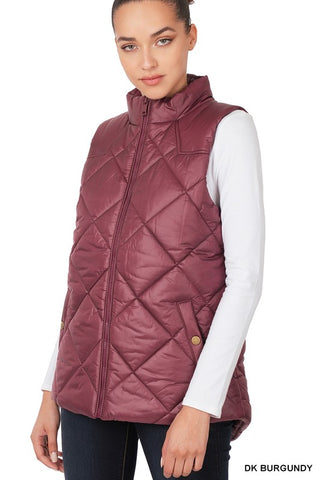 Quilted Vest *Online Only* - Premium clothing at Lonnys NY - Just $42! Shop Womens clothing now 