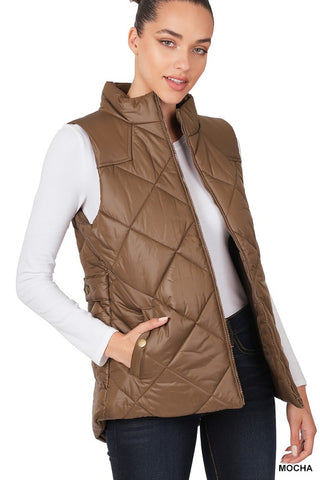 Quilted Vest *Online Only* - Premium clothing at Lonnys NY - Just $42! Shop Womens clothing now 