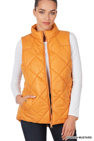 Quilted Vest *Online Only* - Premium clothing at Lonnys NY - Just $42! Shop Womens clothing now 