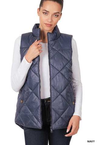 Quilted Vest *Online Only* - Premium clothing at Lonnys NY - Just $42! Shop Womens clothing now 