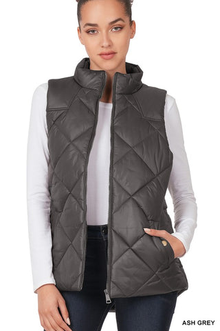 Quilted Vest *Online Only* - Premium clothing at Lonnys NY - Just $42! Shop Womens clothing now 