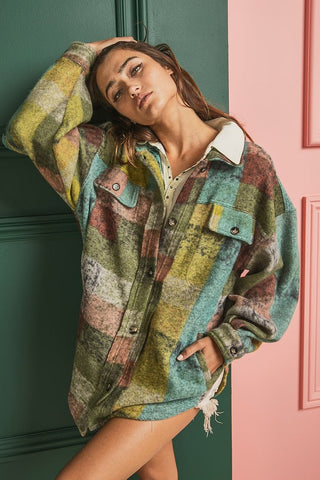 Relaxed Fit Shacket *Online Only* - Premium clothing at Lonnys NY - Just $55! Shop Womens clothing now 