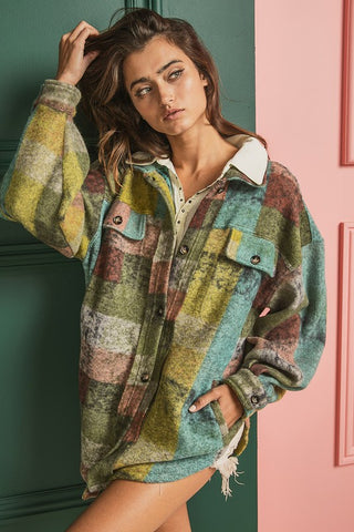 Relaxed Fit Shacket *Online Only* - Premium clothing at Lonnys NY - Just $55! Shop Womens clothing now 