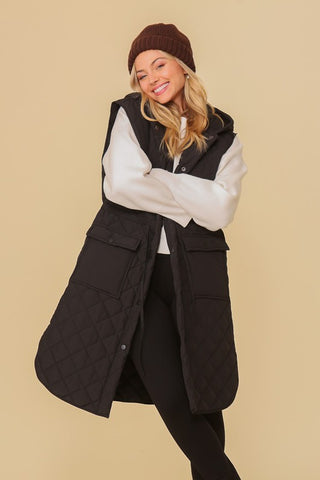 Oversized Quilted Midi Jacket *Online Only* - Premium clothing at Lonnys NY - Just $85! Shop Womens clothing now 