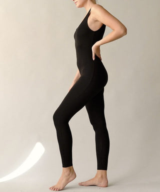 BAMBOO YOGA OVERALL NEW BLACK * Online Only* - Premium  from Fabina - Just $81.25! Shop now 