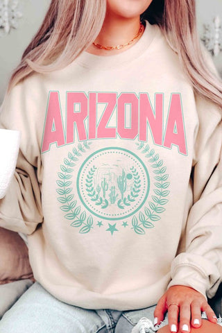 ARIZONA STATE WREATH Graphic Sweatshirt *Online Only* - Premium  at Lonnys NY - Just $66.63! Shop Womens clothing now 