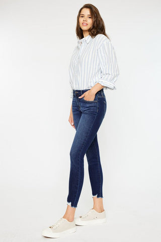 Mid RIse Ankle Skinny Jeans *Online Only* - Premium  from Kan Can USA - Just $57.63! Shop now 