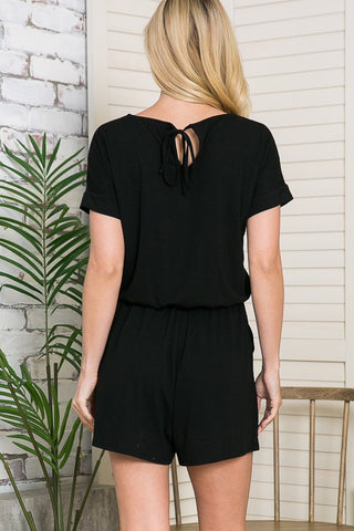 Short Sleeve Romper *Online Only* - Premium clothing at Lonnys NY - Just $55! Shop Womens clothing now 