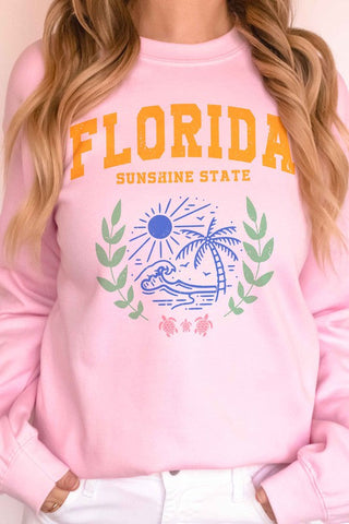 FLORIDA SUNSHINE STATE GRAPHIC SWEATSHIRT *Online Only* - Premium  at Lonnys NY - Just $66.63! Shop Womens clothing now 