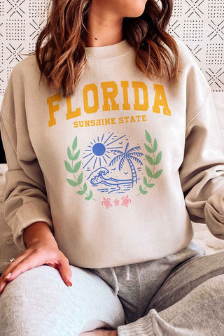 FLORIDA SUNSHINE STATE GRAPHIC SWEATSHIRT *Online Only* - Premium  at Lonnys NY - Just $66.63! Shop Womens clothing now 