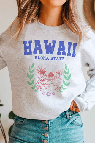 HAWAII ALOHA STATE GRAPHIC SWEATSHIRT *Online Only* - Premium  at Lonnys NY - Just $66.63! Shop Womens clothing now 