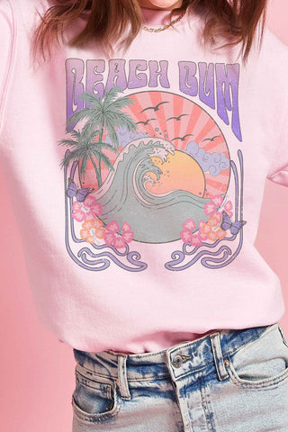 BEACH BUM GRAPHIC SWEATSHIRT *Online Only* - Premium Shirts & Tops at Lonnys NY - Just $66.63! Shop Womens clothing now 