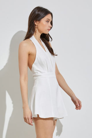 Halter Neck Romper *Online Only* - Premium clothing at Lonnys NY - Just $55! Shop Womens clothing now 