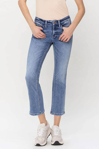 Mid Rise Kick Flare Jeans  *Online Only* - Premium Jeans from VERVET by Flying Monkey - Just $85! Shop now 