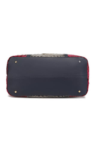 Mia K Faux Crocodile Weekender Duffle Bag *Online Only* - Premium Bags at Lonnys NY - Just $175! Shop Womens clothing now 