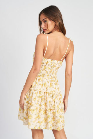 SPAGHETTI STRAP MINI DRESS WITH SMOCKED WAIST *Online Only* - Premium  at Lonnys NY - Just $74.75! Shop Womens clothing now 