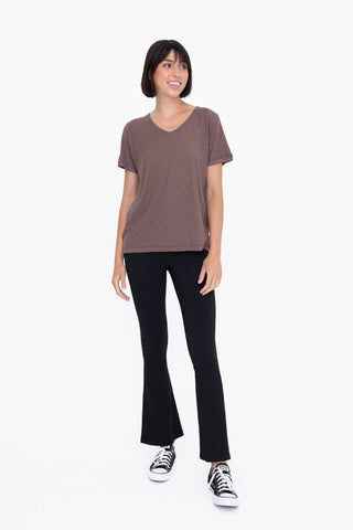 Flared High-Waist Leggings *Online Only* - Premium clothing at Lonnys NY - Just $62! Shop Womens clothing now 