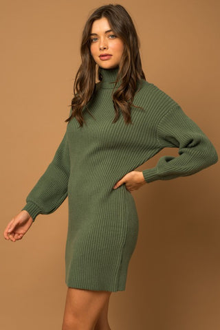 Balloon Sleeve Sweater Dress *Online Only* - Premium clothing at Lonnys NY - Just $57! Shop Womens clothing now 