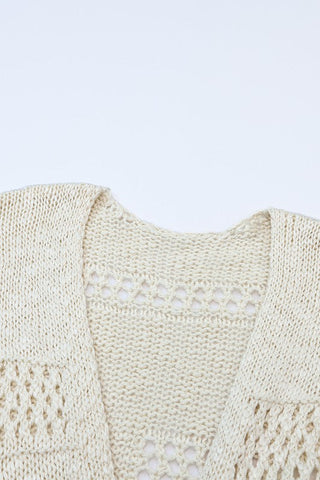Crochet Dolman Knit Sleeve Cardigan *Online Only* - Premium cardigan at Lonnys NY - Just $65! Shop Womens clothing now 