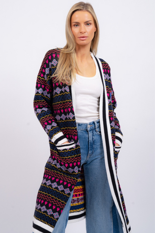 Central Park West Aubrey Jacquard Duster - Premium sweaters at Lonnys NY - Just $198! Shop Womens clothing now 