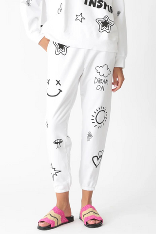 Electric & Rose Siesta Sweatpant - Love Each Other Graphic - Premium jogger pants from Electric & Rose - Just $188! Shop now 