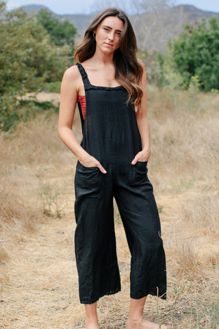 9 Seed Latigo Overalls in Linen - Premium jumpsuit from 9 seed - Just $235! Shop now 