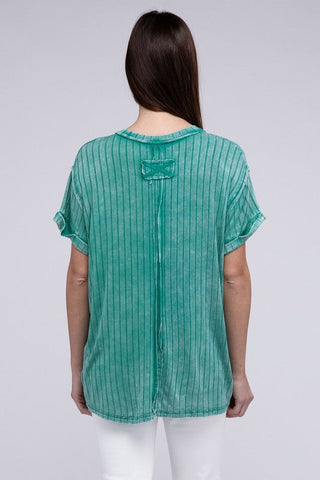Ribbed Raglan Dolman Sleeve Boat-Neck Top - Premium  at Lonnys NY - Just $35! Shop Womens clothing now 