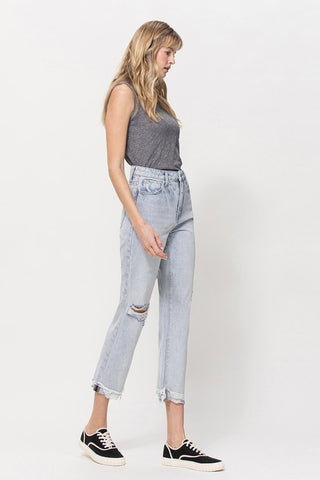 Relaxed Cuffed Straight Jeans *Online Only* - Premium clothing at Lonnys NY - Just $68! Shop Womens clothing now 