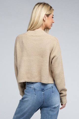 Mock Neck Sweater *Online Only* - Premium clothing at Lonnys NY - Just $35! Shop Womens clothing now 