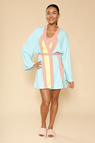 Retro arch terry cloth novelty robe *Online Only* - Premium  at Lonnys NY - Just $74.43! Shop Womens clothing now 