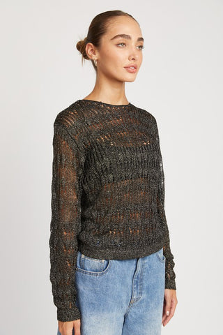 Glitter Yarn Layering Top *Online Only* - Premium clothing at Lonnys NY - Just $45! Shop Womens clothing now 