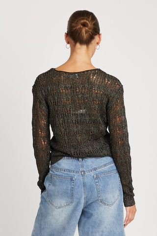 Glitter Yarn Layering Top *Online Only* - Premium clothing at Lonnys NY - Just $45! Shop Womens clothing now 