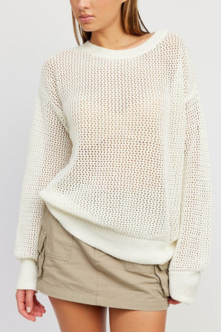 CROCHET LONG SLEEVE TOP *Online ONLY* - Premium silk top from Emory Park - Just $63! Shop now 