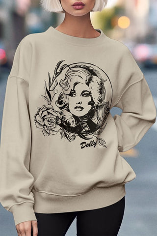 Dolly Parton Graphic Sweatshirt *Online Only* - Premium Shirts & Tops at Lonnys NY - Just $83! Shop Womens clothing now 